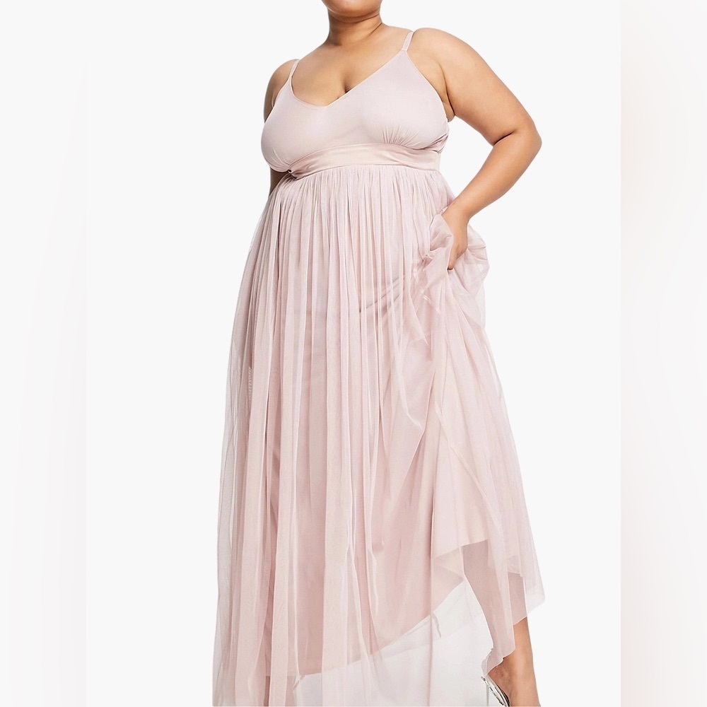 NWT Anaya with Love Plunge Maxi Dress